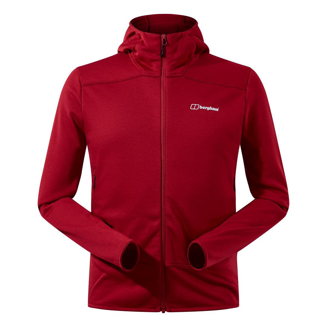 Berghaus Heuberg Hoody Heren Fleece Tall Poppy L